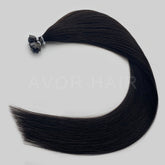 Flat Tip Hair #Natural Soft Black Color Hair