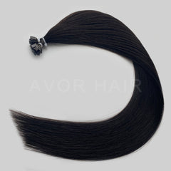 Flat Tip Hair #Natural Soft Black Color Hair