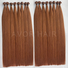 Flat Tip Hair #Warm Strawberry Light Blonde Color Hair