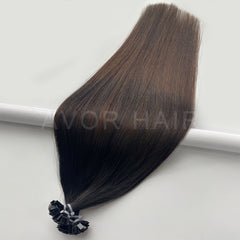 Flat Tip Hair #Natural Shadow Blonde Color Hair