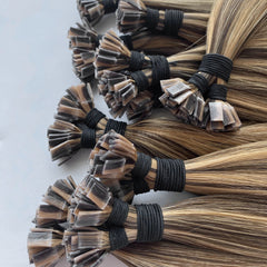 Flat Tip Hair #Honey blonde transition Color Hair