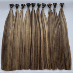 Flat Tip Hair #Honey blonde transition Color Hair