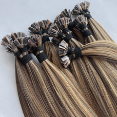 Flat Tip Hair #Honey blonde transition Color Hair