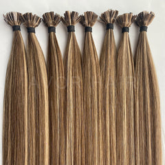 Flat Tip Hair #Ash Cocoa Brown Color Hair