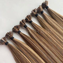 Flat Tip Hair #Ash Cocoa Brown Color Hair