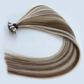 Flat Tip Hair #Warm Chocolate Tone Color Hair