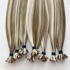 Flat Tip Hair #Warm Chocolate Tone Color Hair