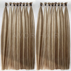Flat Tip Hair #Warm Chocolate Tone Color Hair