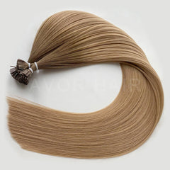 Flat Tip Hair #Beige Blonde Transition Color Hair