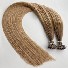 Flat Tip Hair #Beige Blonde Transition Color Hair