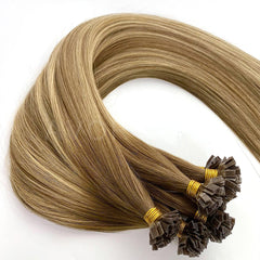 Flat Tip Hair #Champagne Light Blonde Color Hair