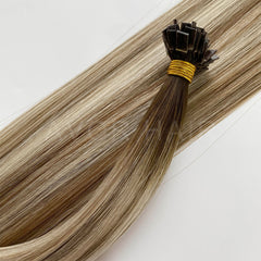 Flat Tip Hair #Balanced Beige Blonde Color Hair