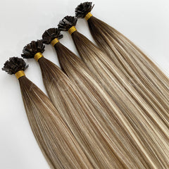Flat Tip Hair #Balanced Beige Blonde Color Hair