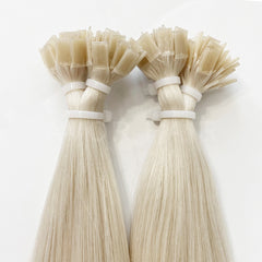 Flat Tip Hair #Clean Platinum Blonde Color Hair