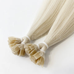 Flat Tip Hair #Clean Platinum Blonde Color Hair