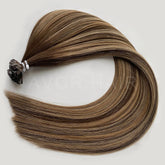 Flat Tip Hair #Smoky Pearl Blonde Color Hair