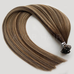 Flat Tip Hair #Smoky Pearl Blonde Color Hair