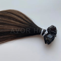 Flat Tip Hair #Dark Base Blonde Blend Color Hair