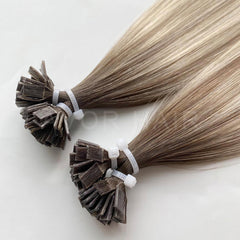 Flat Tip Hair #Cool Ash Fusion Color Hair