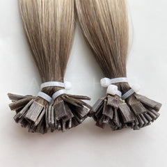 Flat Tip Hair #Cool Ash Fusion Color Hair