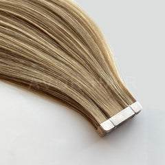 Tape-In Hair #Soft Light Mocha Color Hair