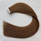 Tape-In Hair #Classic Neutral Brown Color Hair