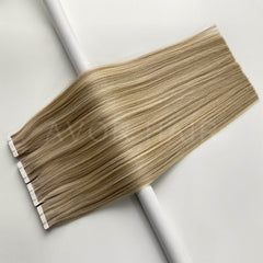 Tape-In Hair #Pale Ash Blonde Color Hair