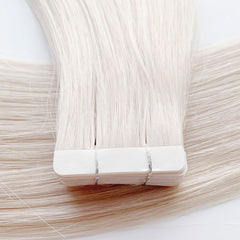 Tape-In Hair #Clean Platinum Blonde Color Hair