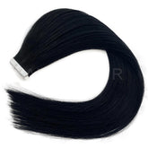 Tape-In Hair #Pure Jet Black Color Hair