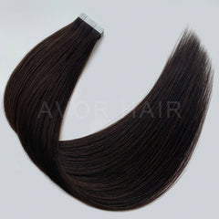 Tape-In Hair #Deep Black Brown Color Hair