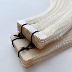 Tape-In Hair #Natural Light Blonde Color Hair