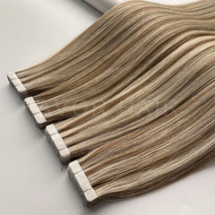 Tape-In Hair #Warm Chocolate Tone Color Hair