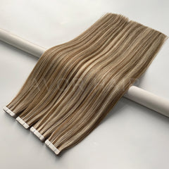 Tape-In Hair #Warm Chocolate Tone Color Hair