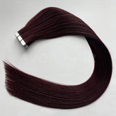 Tape-In Hair #Soft Auburn Brown Color Hair