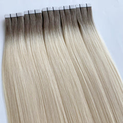 Tape-In Hair #Ash Blonde Transition Color Hair