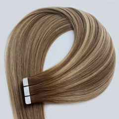Tape-In Hair #Champagne Light Blonde Color Hair