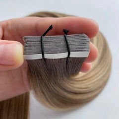 Tape-In Hair #Champagne Light Blonde Color Hair