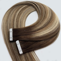 Tape-In Hair #Smoky Pearl Blonde Color Hair