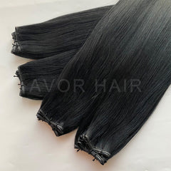 Genius Weft #Pure Jet Black Color Hair