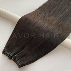 Genius Weft #Natural Soft Black Color Hair