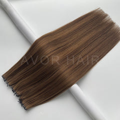 Genius Weft #Natural Medium Brown Color Hair