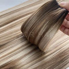 Genius Weft #Balanced Beige Blonde Color Hair