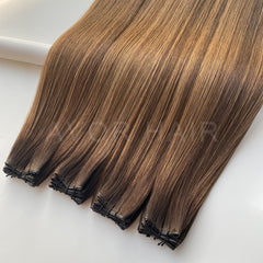 Genius Weft #Brown to Blonde Fade Color Hair