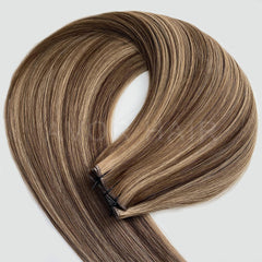 Genius Weft #Ash Cocoa Brown Color Hair