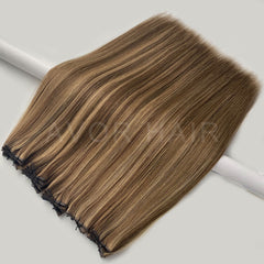 Genius Weft #Ash Cocoa Brown Color Hair