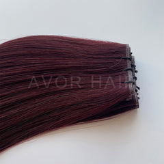 Genius Weft #Soft Auburn Brown Color Hair