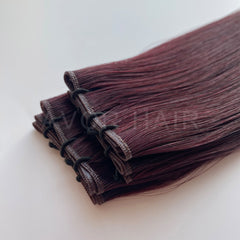 Genius Weft #Soft Auburn Brown Color Hair