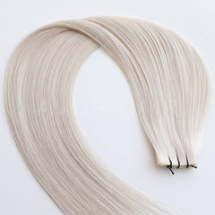 Genius Weft #Clean Platinum Blonde Color Hair