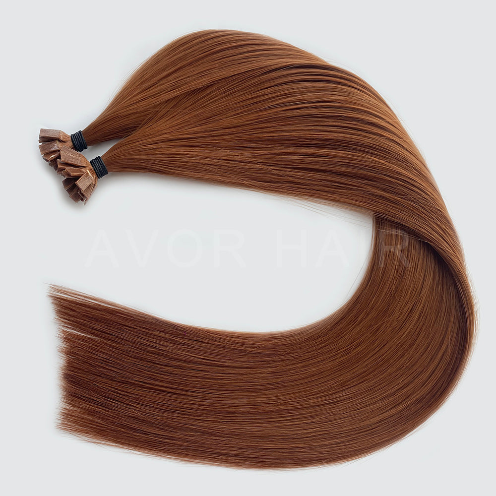 Flat Tip Hair #Warm Strawberry Light Blonde Color Hair