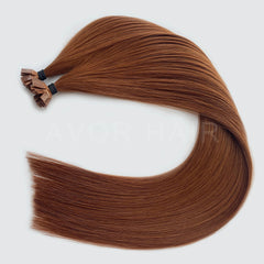 Flat Tip Hair #Warm Strawberry Light Blonde Color Hair